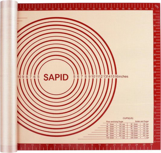Sapid Thick Silicone Pastry Mat Baking Dough Rolling Extra Large 20" x 28"