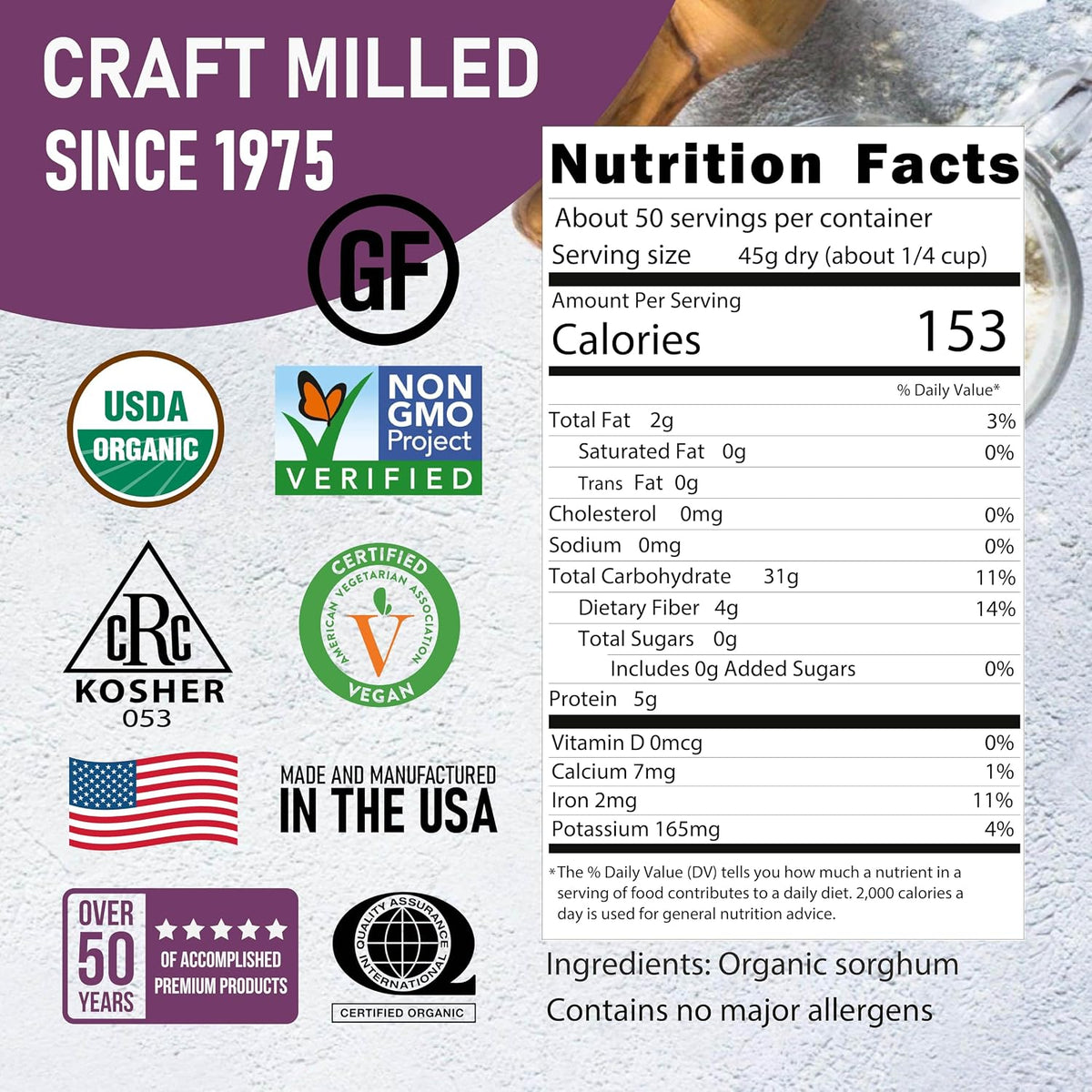 Great River Milling Whole Grain Sorghum