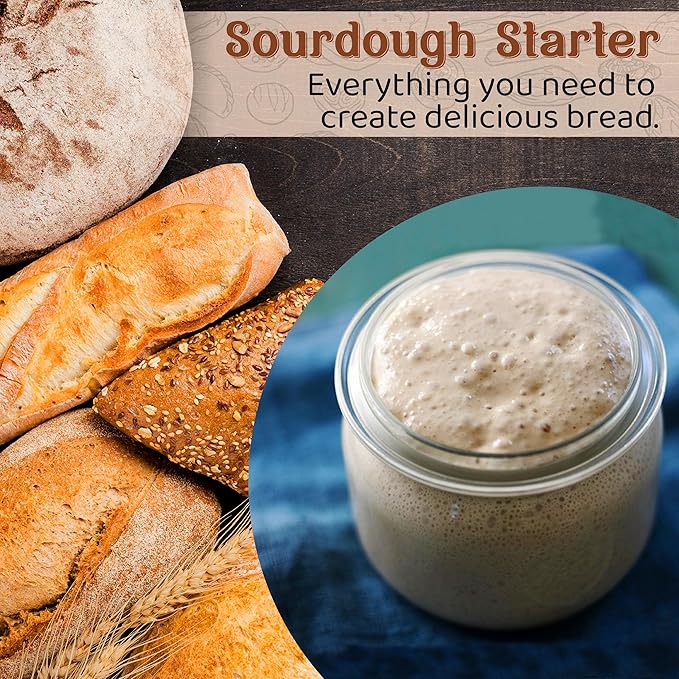 Living Dough - Keto Sourdough Bread Starter - Australian Low Carb Organic Sourdough Starter for Baking - For Keto-Friendly Artisanal Bread, Pizza Dough, Waffles & More
