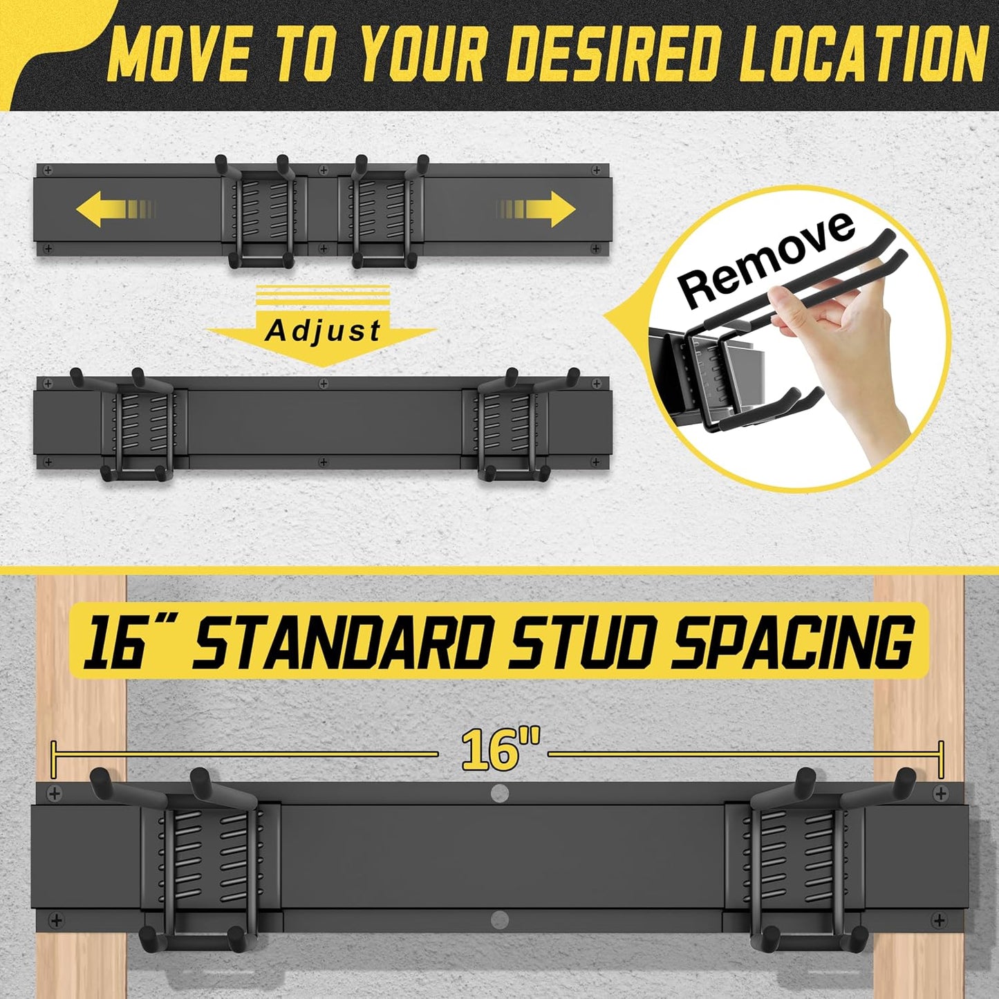 klasit Garage Wall Organizer,15Pack Carries 675 lbs,Garden Tool Organizer