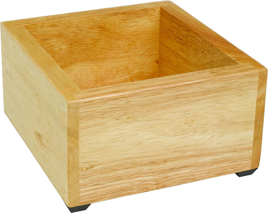 Rattleware Maple Espresso Knock Box Holder 6x5.5x4in for Home and Cafe
