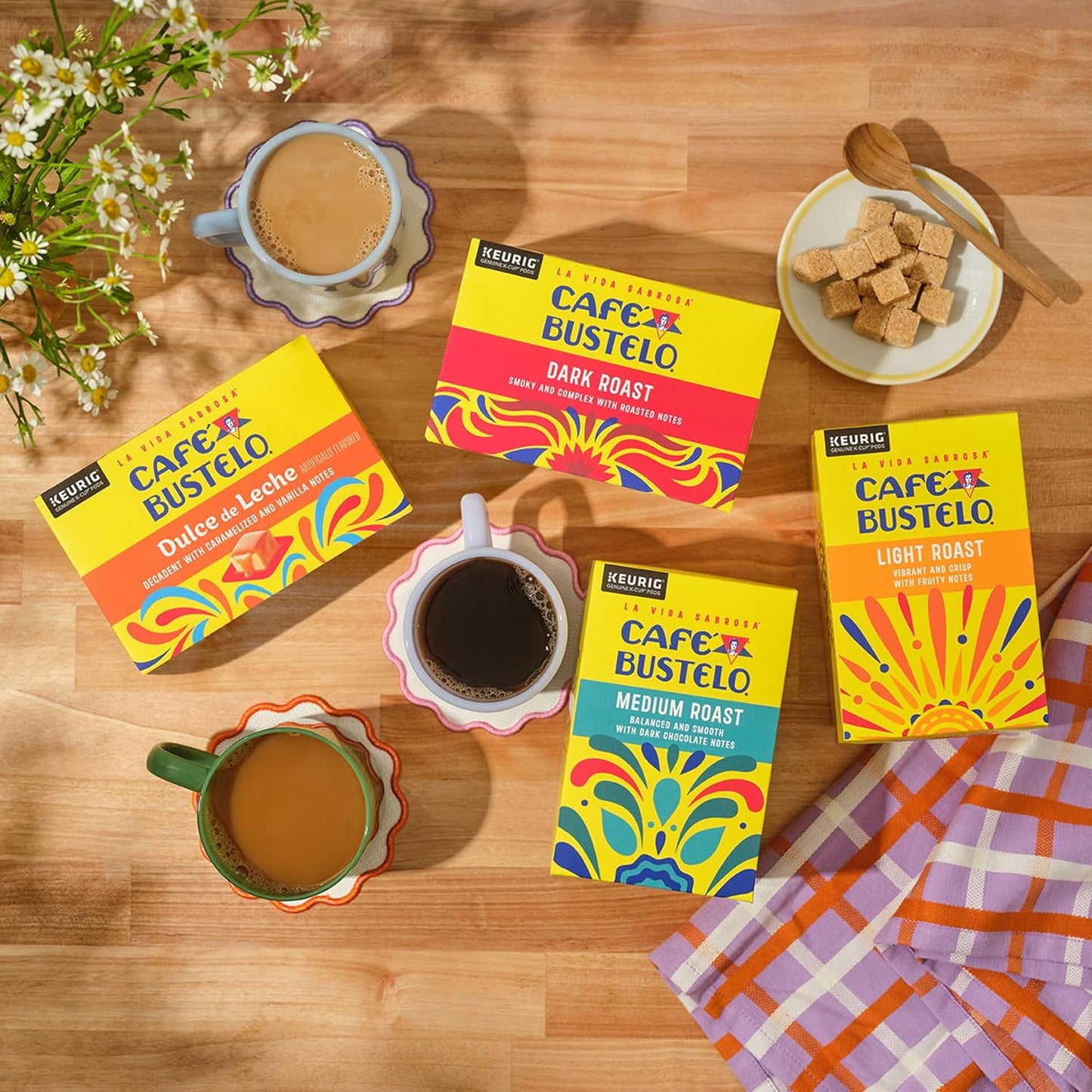 Café Bustelo Light Roast Coffee, 10 Ct. K-Cup pods (Pack of 6)