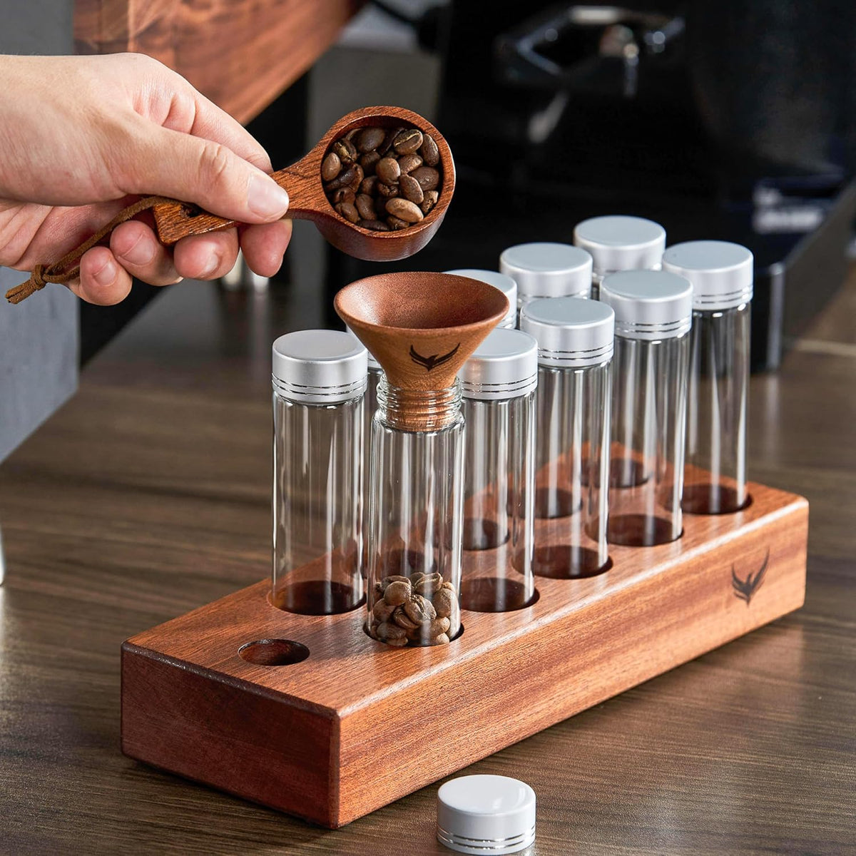 Single Dose Coffee Storage Tubes, Coffee Bean Dosing Cup and RDT Set