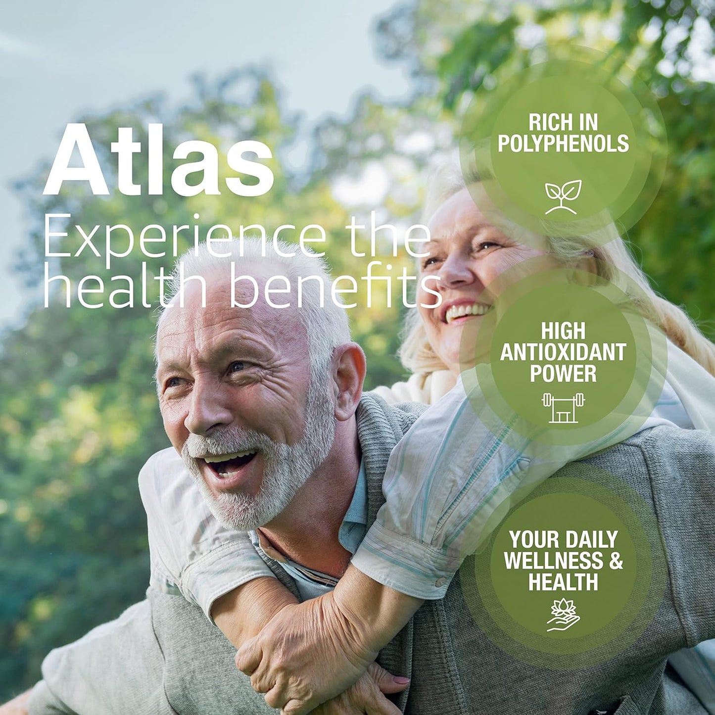 Atlas Organic Extra Virgin Olive Oil, Moroccan, High Polyphenol, 1 L | Cold Pressed EVOO With High Smoke Point, Trusted By Award-Winning Chefs, One Family Farm, Polyphenol-Rich &amp; Smooth Finish