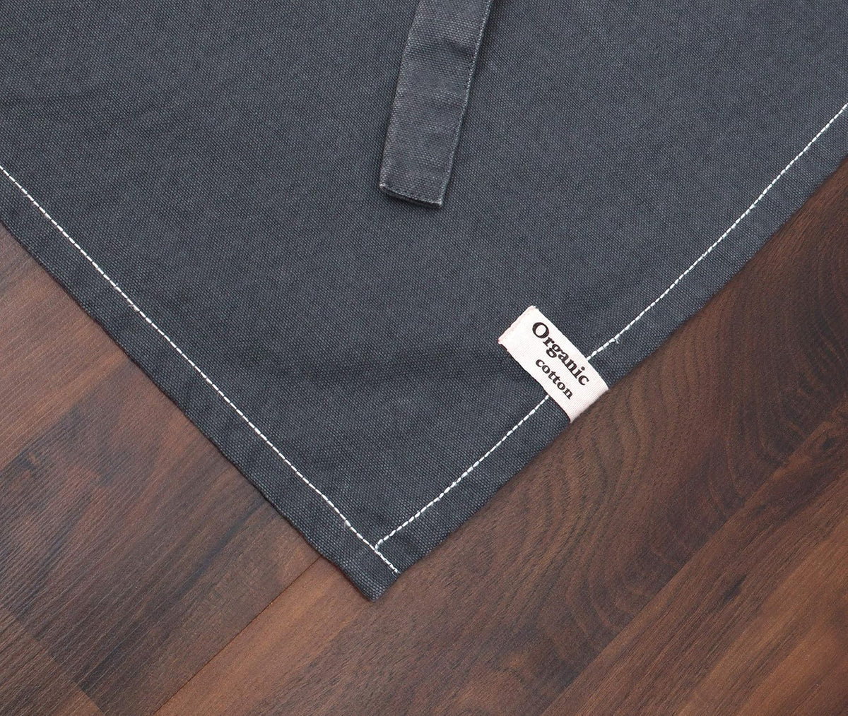 Cotton Solid Aprons for Women with Pocket, Adjustable Strap and Waist Ties Washed Chef Aprons for Cooking, Baking and Gardening (27.5 x 33 Inches - Gray)