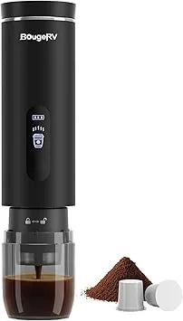 Electric car coffee machine compatible K Cup ground coffee LCD display