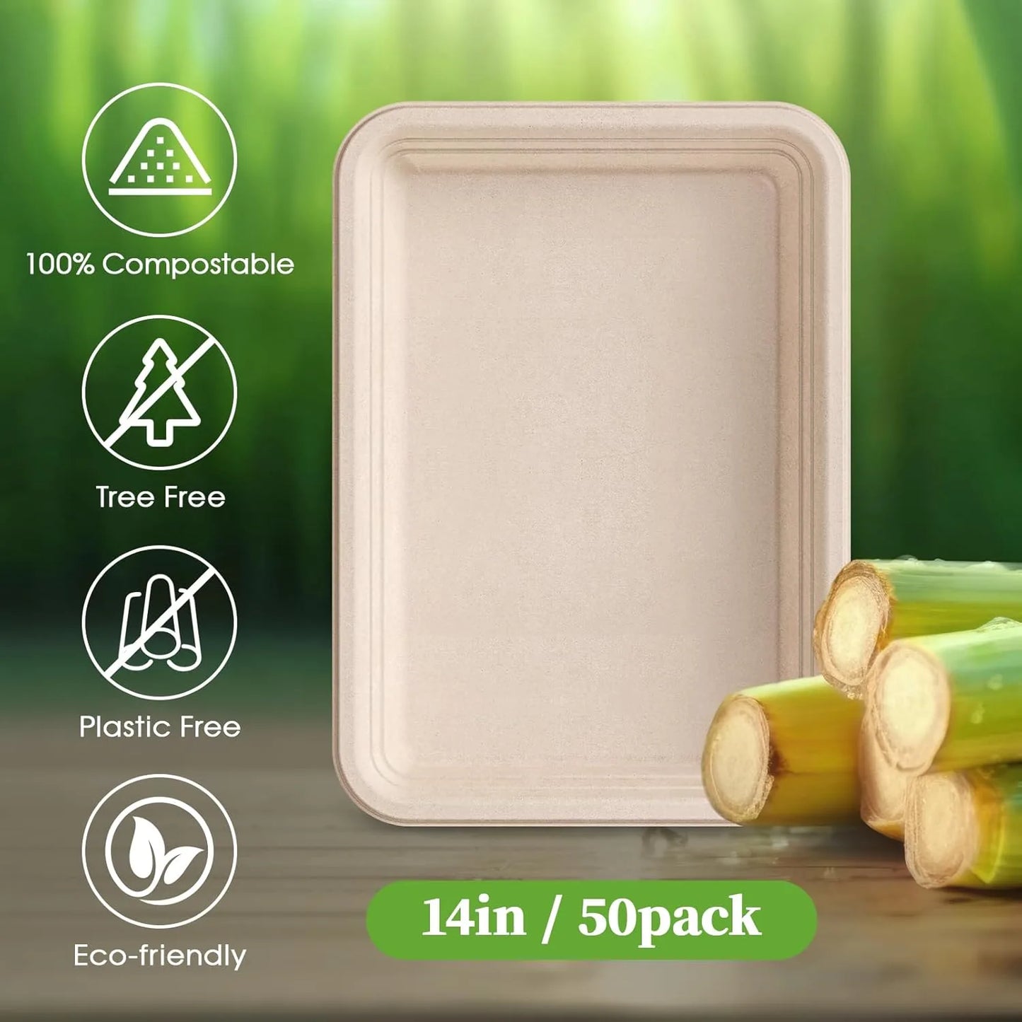 Sustainable disposable food trays for outdoor BBQ and seafood boil gatherings
