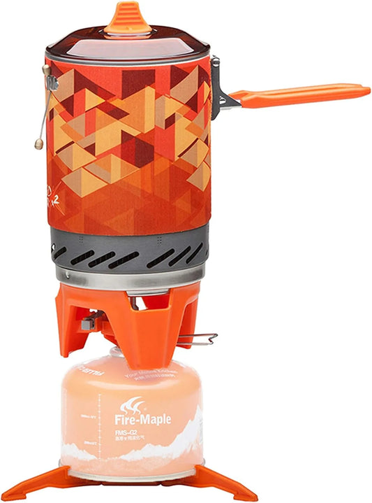 Fire-Maple Fixed Star X2 propane camping stove system with portable cooking pot