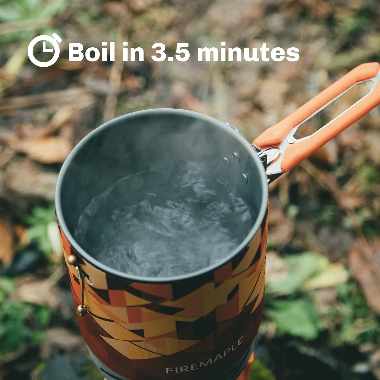 Lightweight backpacking stove burner set designed for wilderness hiking and emergency preparedness