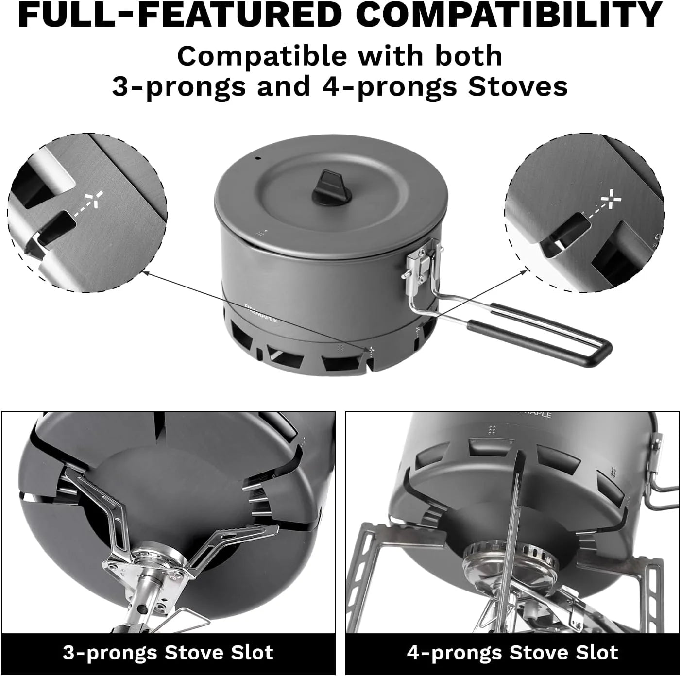 Portable Fire-Maple Petrel camping pot with ergonomic heat-proof handle