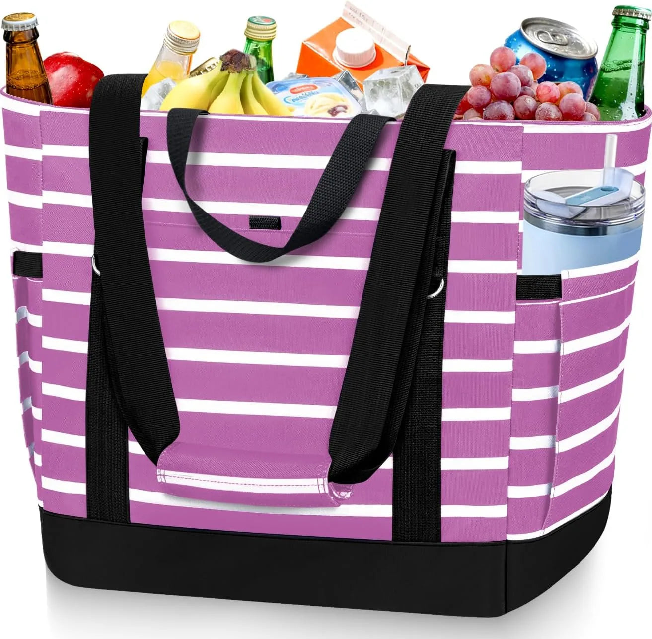 HUANLANG soft cooler bag insulated for travel with zippered top