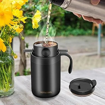 Portable coffee maker perfect for travel camping and backpacking enthusiasts