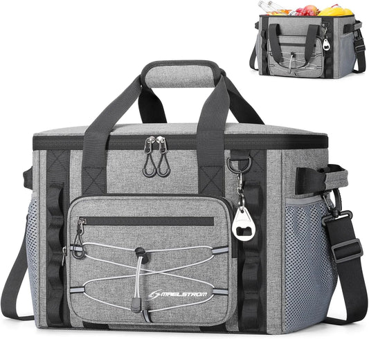 Maelstrom soft sided cooler bag in navy blue shown against white background