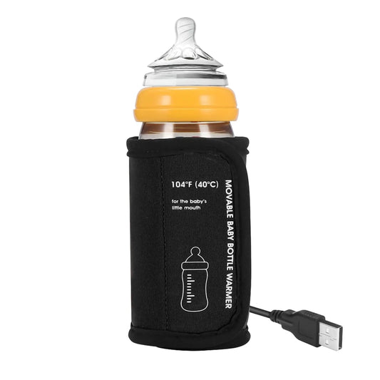 Portable USB-powered bottle warmer for travel and car feeding