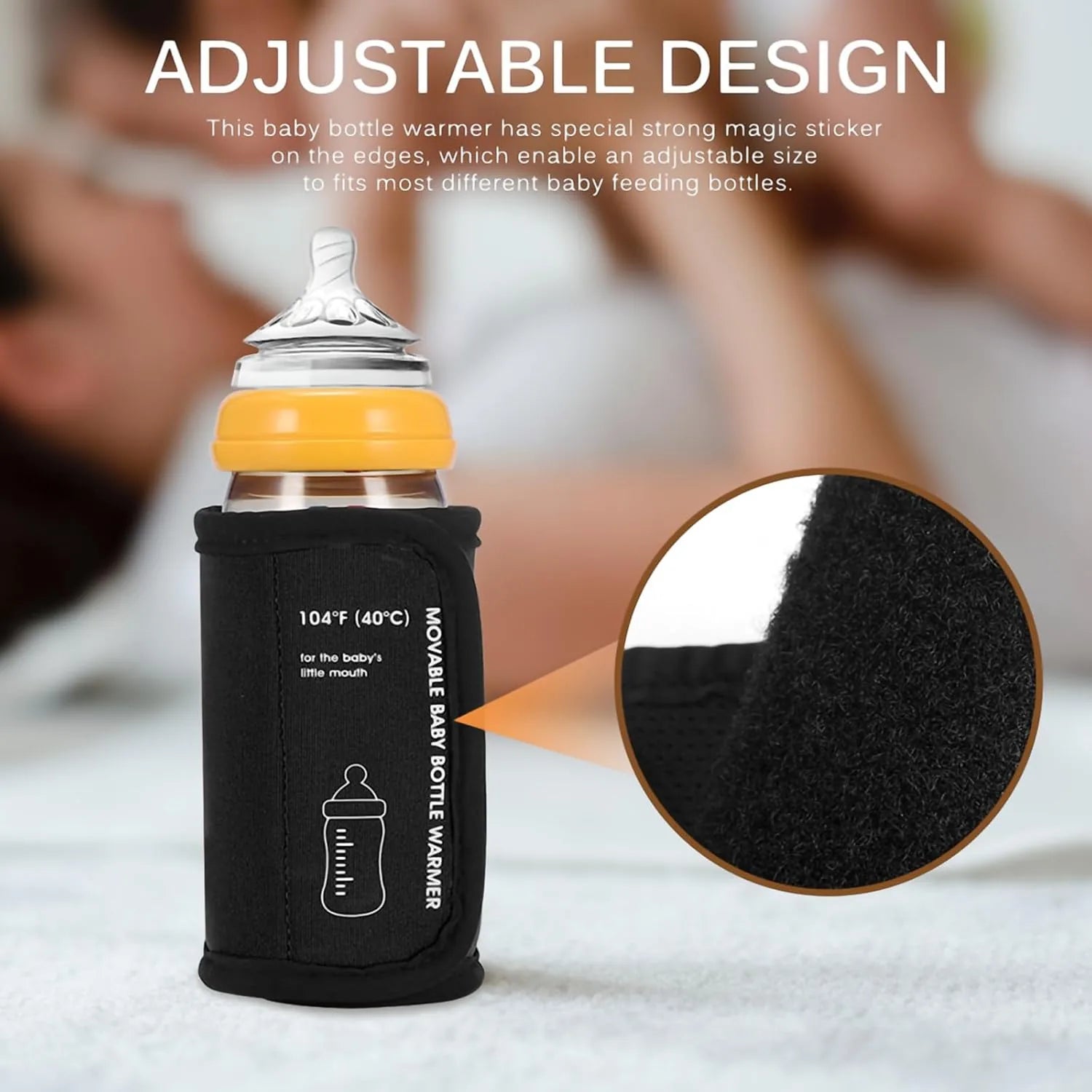 Insulated portable bottle warmer designed for breastmilk constant temperature