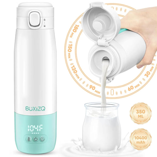 Portable bottle warmer with dual heating modes for baby travel needs