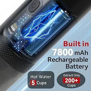 USB-C rechargeable espresso machine ideal for RV camping and hiking