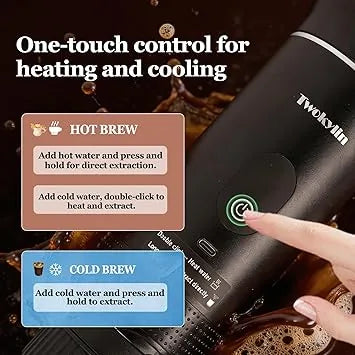 Small portable espresso machine ideal for outdoor adventures and travel