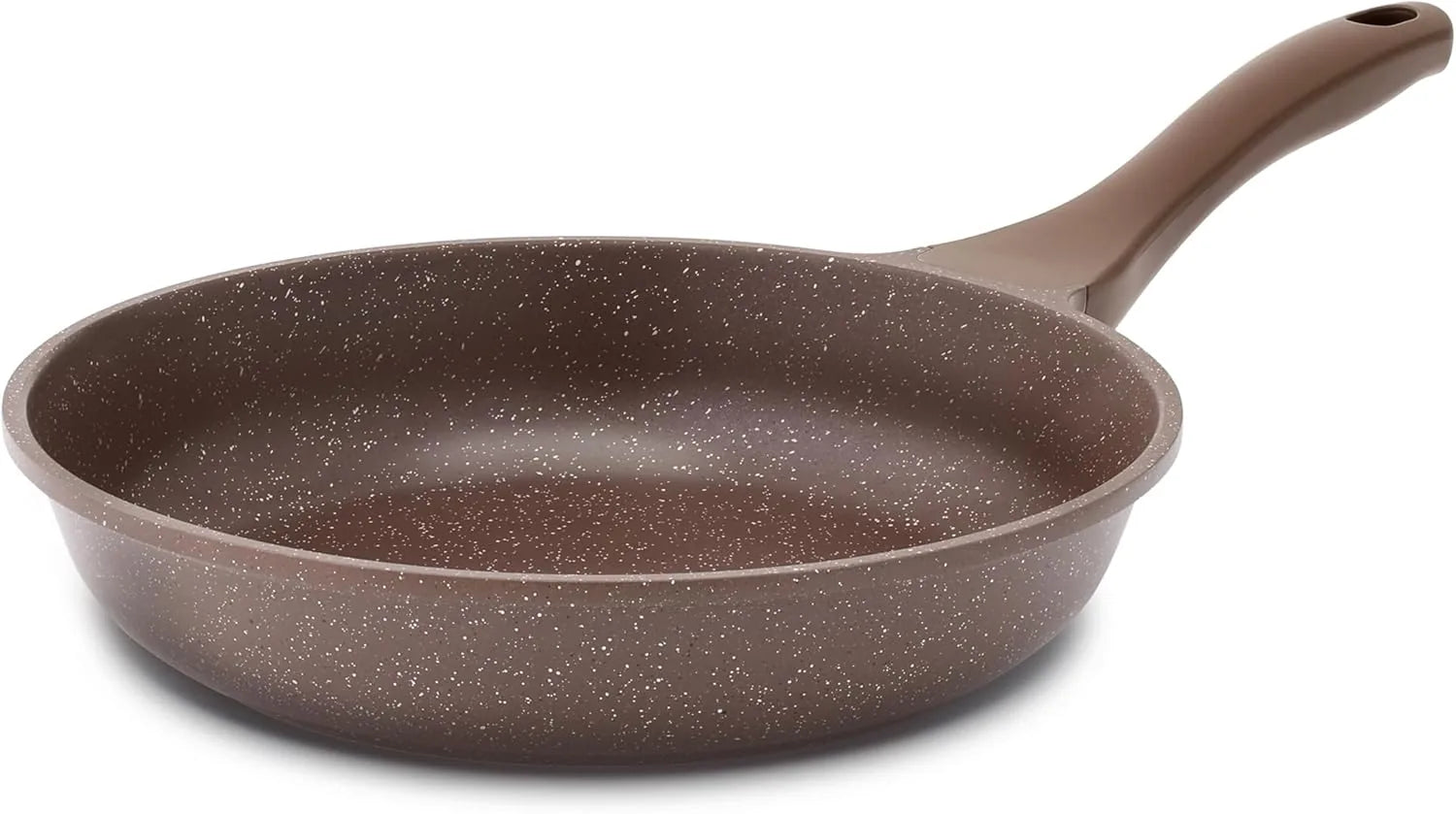 SENSARTE 8 inch nonstick frying pan skillet with toffee brown stone cookware finish