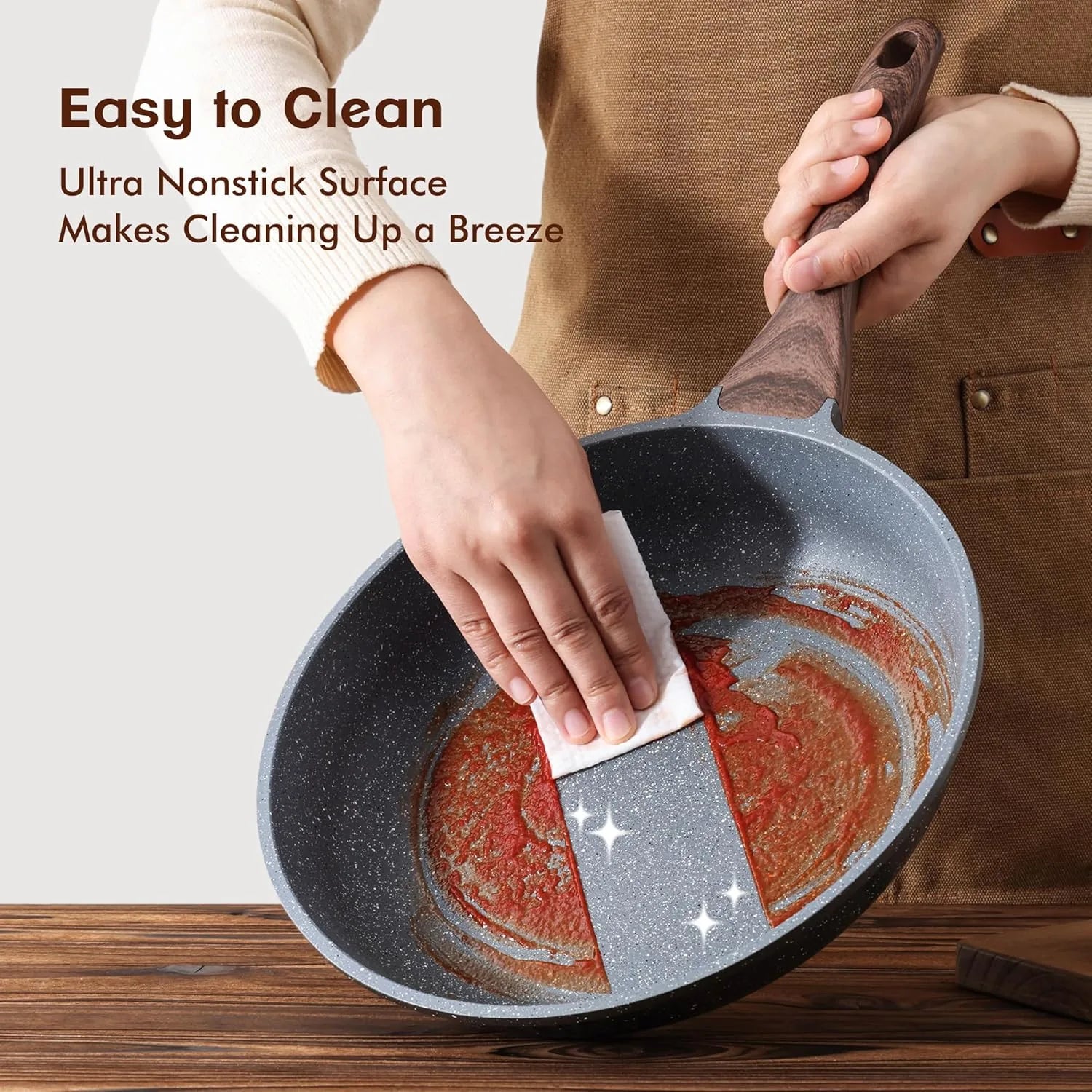 inch granite nonstick skillet ideal for family meals and cooking