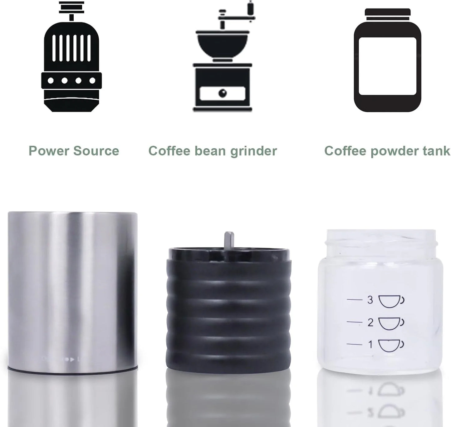 SOTECH electric grinder portable coffee maker kit easy operate travel camping gear