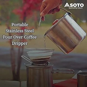 Sustainable lightweight coffee dripper portable helix design outdoor enthusiasts