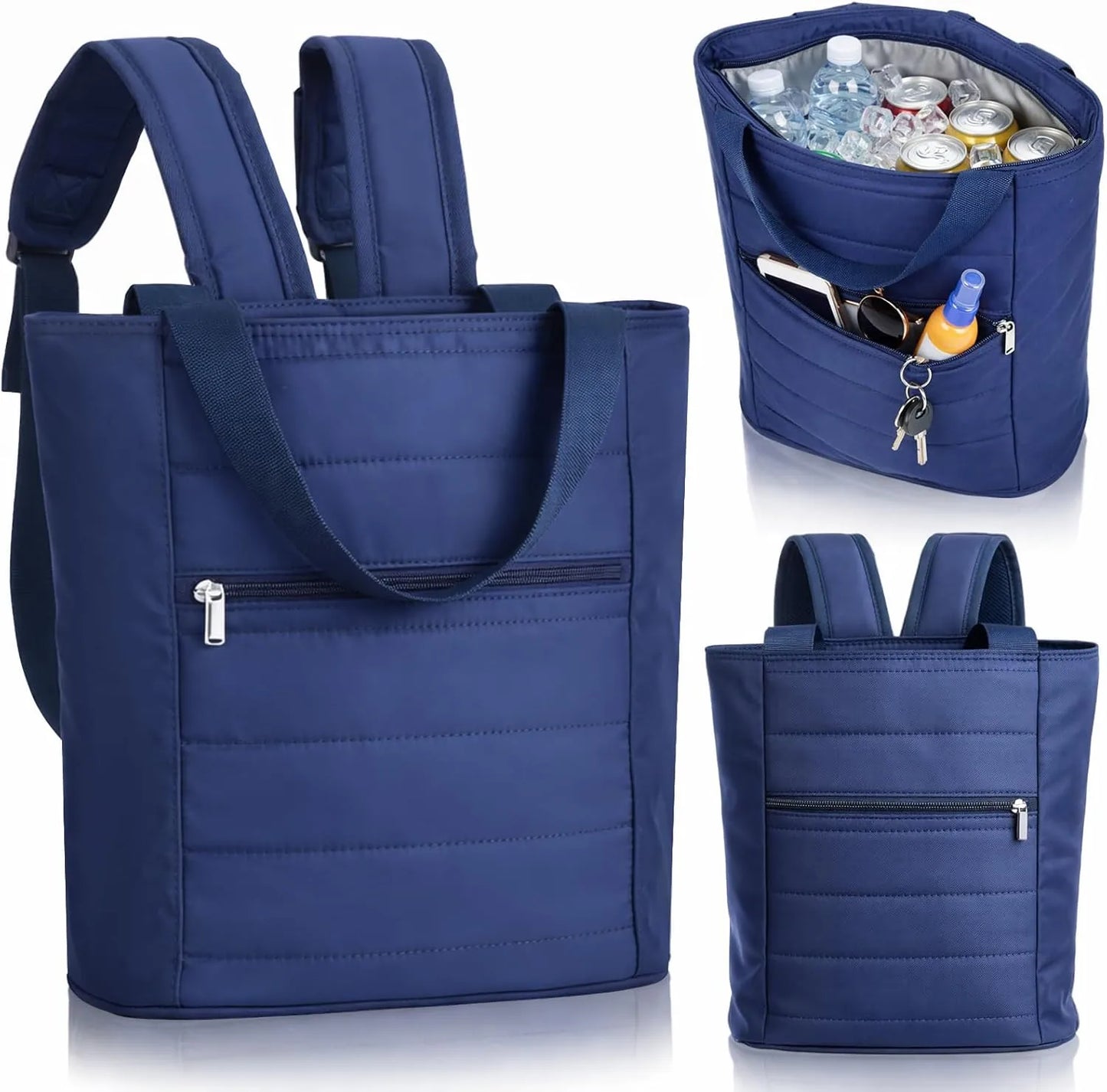 Tallew insulated cooler backpack with double deck design front view