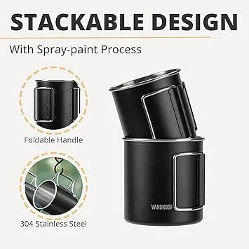 Travel coffee maker set featuring collapsible dripper perfect for camping trips