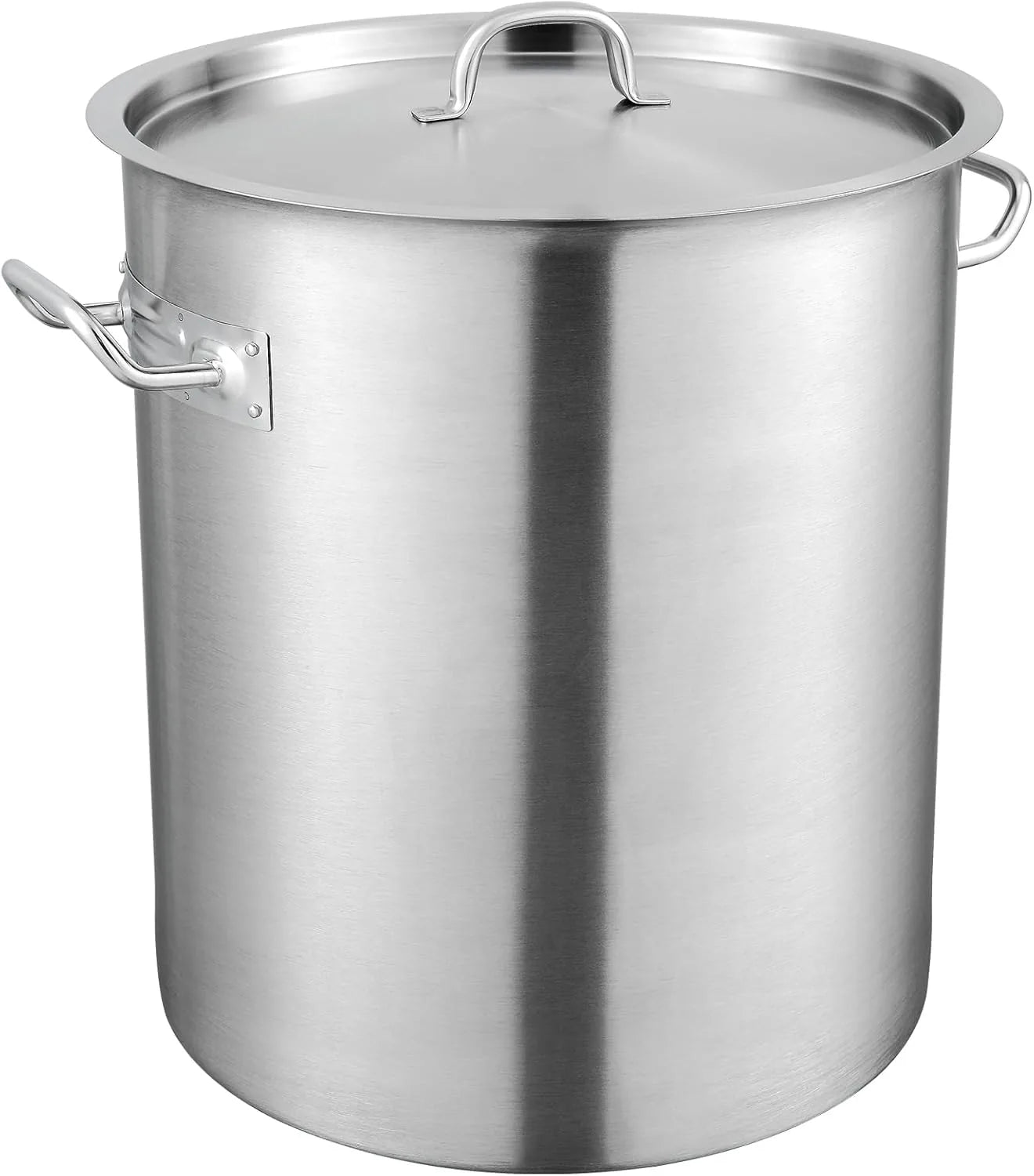 VEVOR 42QT stainless steel stockpot front view display