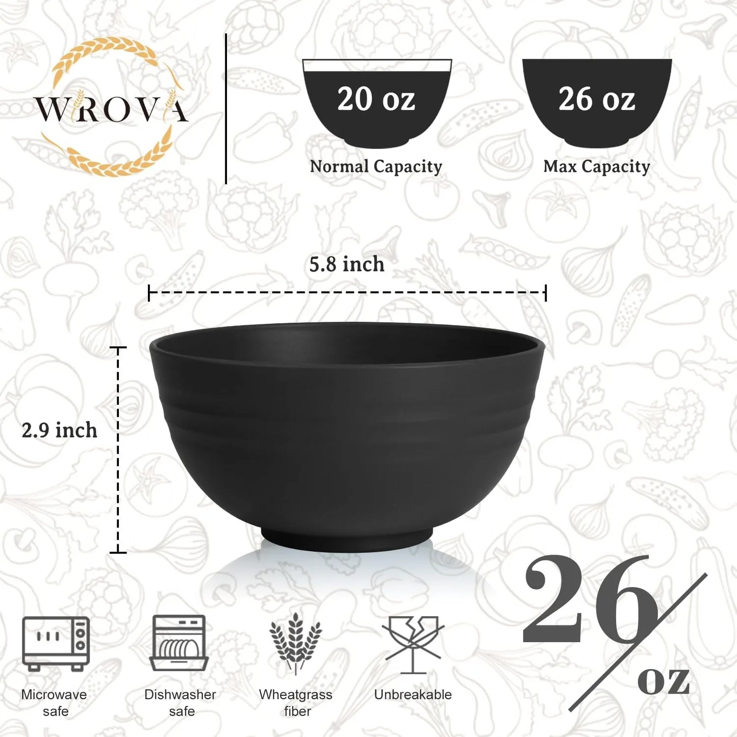 Lightweight 26oz unbreakable camping bowls perfect for outdoor activity and hiking
