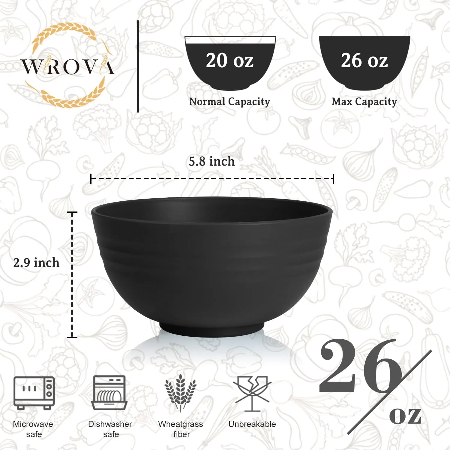 Lightweight 26oz unbreakable camping bowls perfect for outdoor activity and hiking